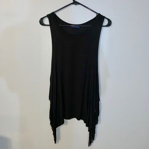 Sleeveless Fringe Tank
